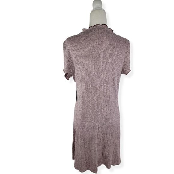 Bebop rib Knit A-Line Burgundy Dress Junior Small NWT - Picture 3 of 4